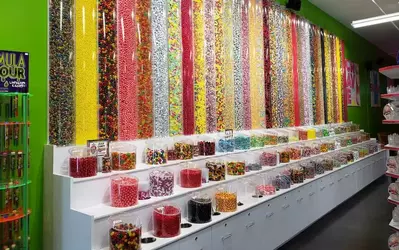 candy wall at Crave Golf Club