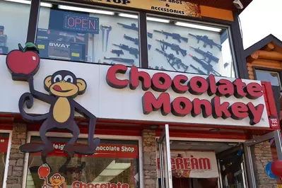 Chocolate Monkey candy store in Gatlinburg