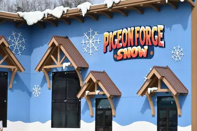 pigeon forge snow is one of the best places for snow tubing in pigeon forge